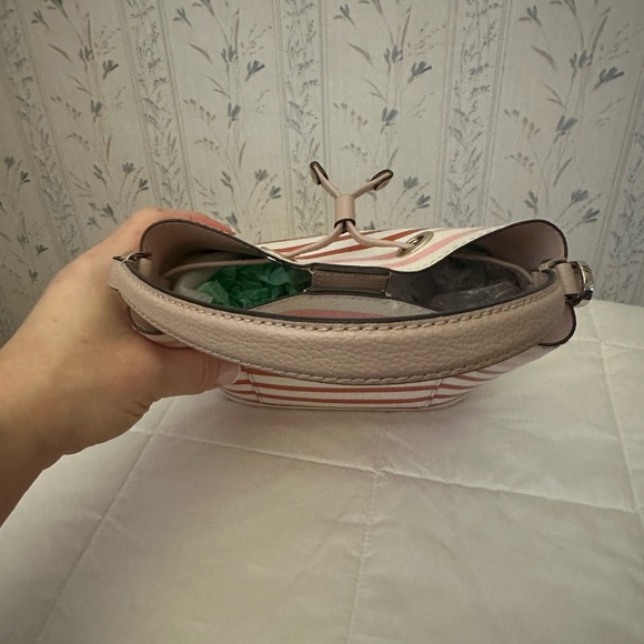 Kate Spade Striped Pink and Red Bucket Bag - Picture 4 of 16